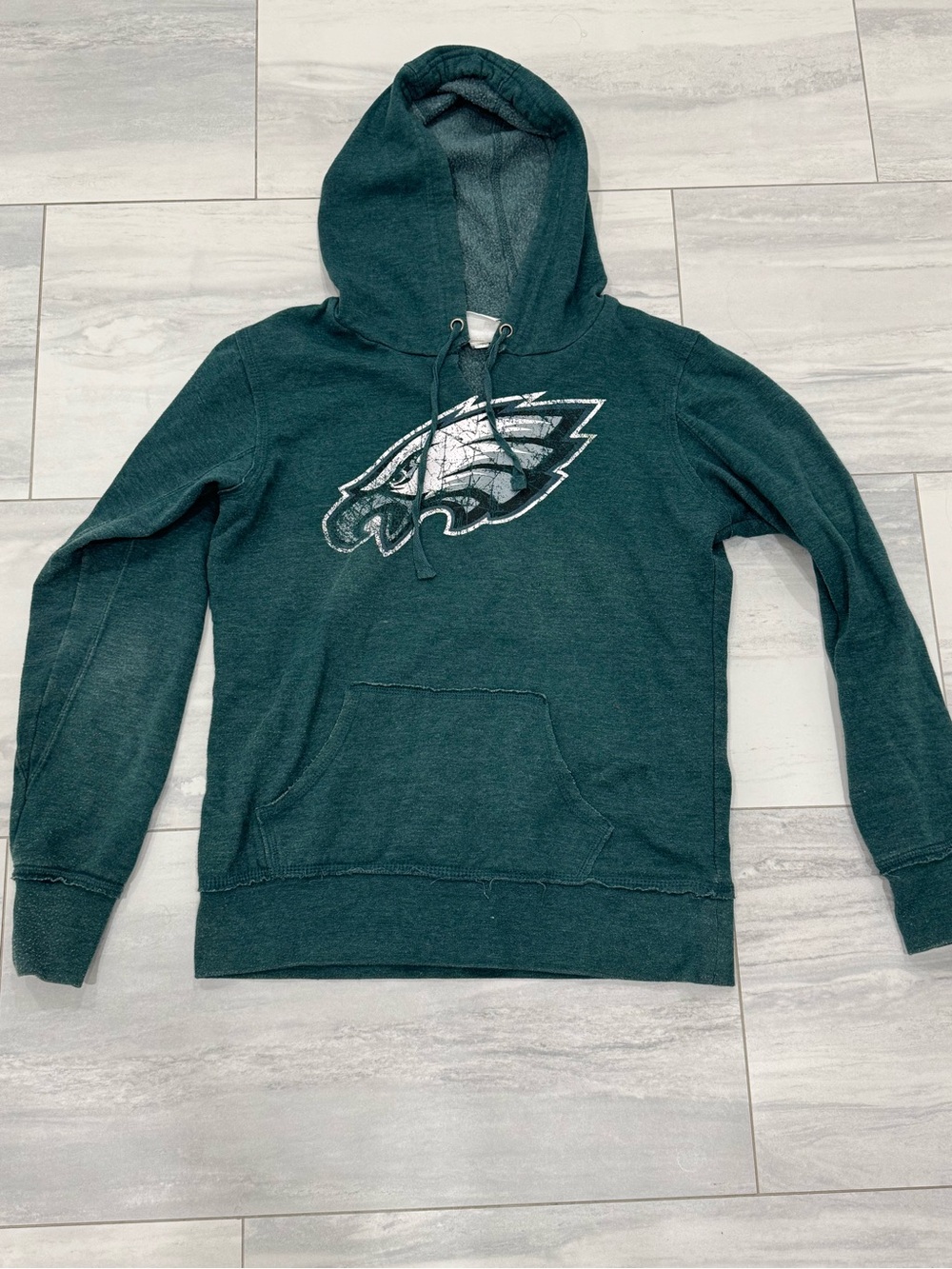 NFL Women's Dark Green Philadelphia Eagles Hooded Sweatshirt